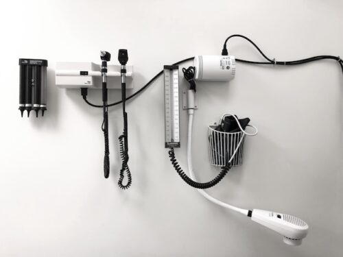 medical instruments in doctor's office