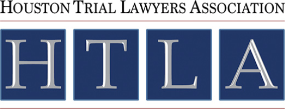 Logo of the Houston Trial Lawyers Association, with 